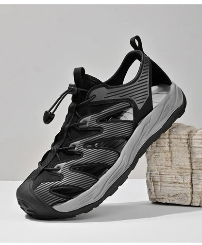 Water-wading quick-drying Baotou Sandals for men 2026 new summer soft soles wearing lightweight non-slip beach shoes for men 46