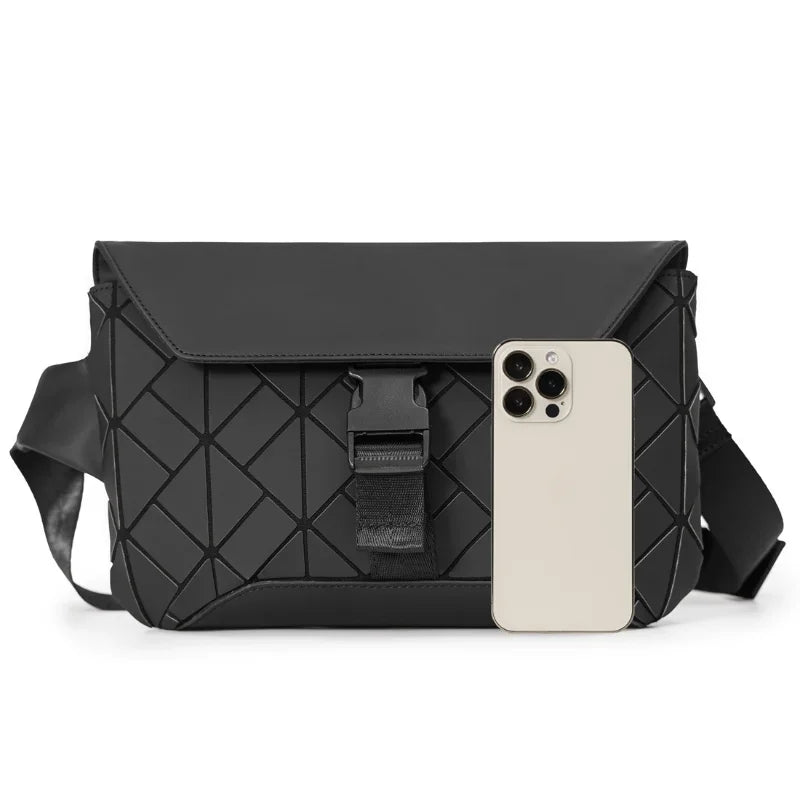 High-quality Fashion Men's Crossbody Bag Geometric Shoulder Messenger Bag Men Back Pack Waist Bag Crossbody Bags for Men Satchel