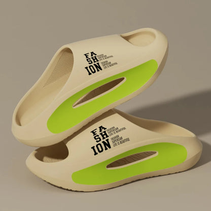 Summer Men's Sports Slippers Indoor Outdoor Sandals Beach Thick Sole EVA Slides Open Toe Non-slip Men Women Home Shoes Big Size