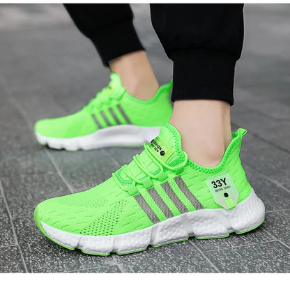 Men Shoes Breathable Classic Running Shoes For Women Outdoor Light Comfortable Mesh Shoes Slip On Walking Sneakers Unisex Tennis