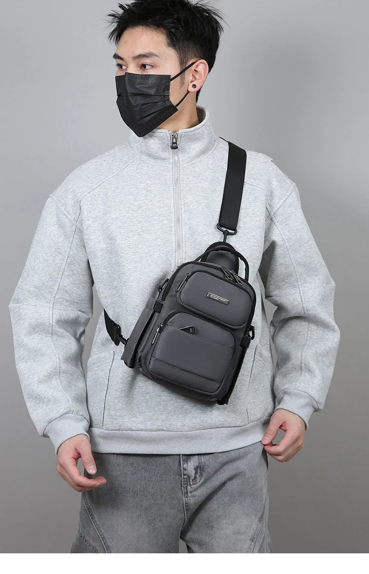 Men's Bag Outdoor Travel Shoulder Bag High Quality Nylon Crossbody Bags For Man Multi Functional Men's Handbag Bag Waist Packs