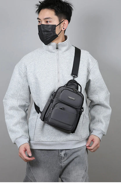 Men's Bag Outdoor Travel Shoulder Bag High Quality Nylon Crossbody Bags For Man Multi Functional Men's Handbag Bag Waist Packs