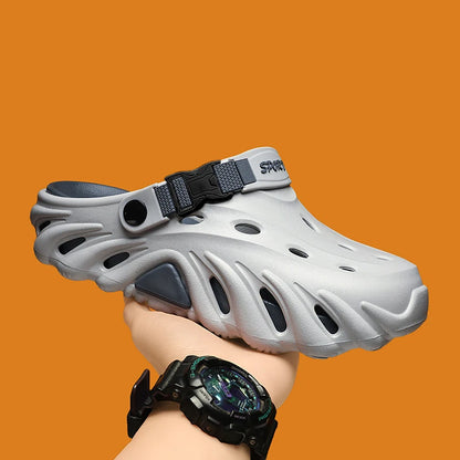 Male Sandals Casual Shoes Outdoor Beach Sandals Women Soft Clogs Garden Bottom Indoor Summer Flip Flops Men Massage Slippers