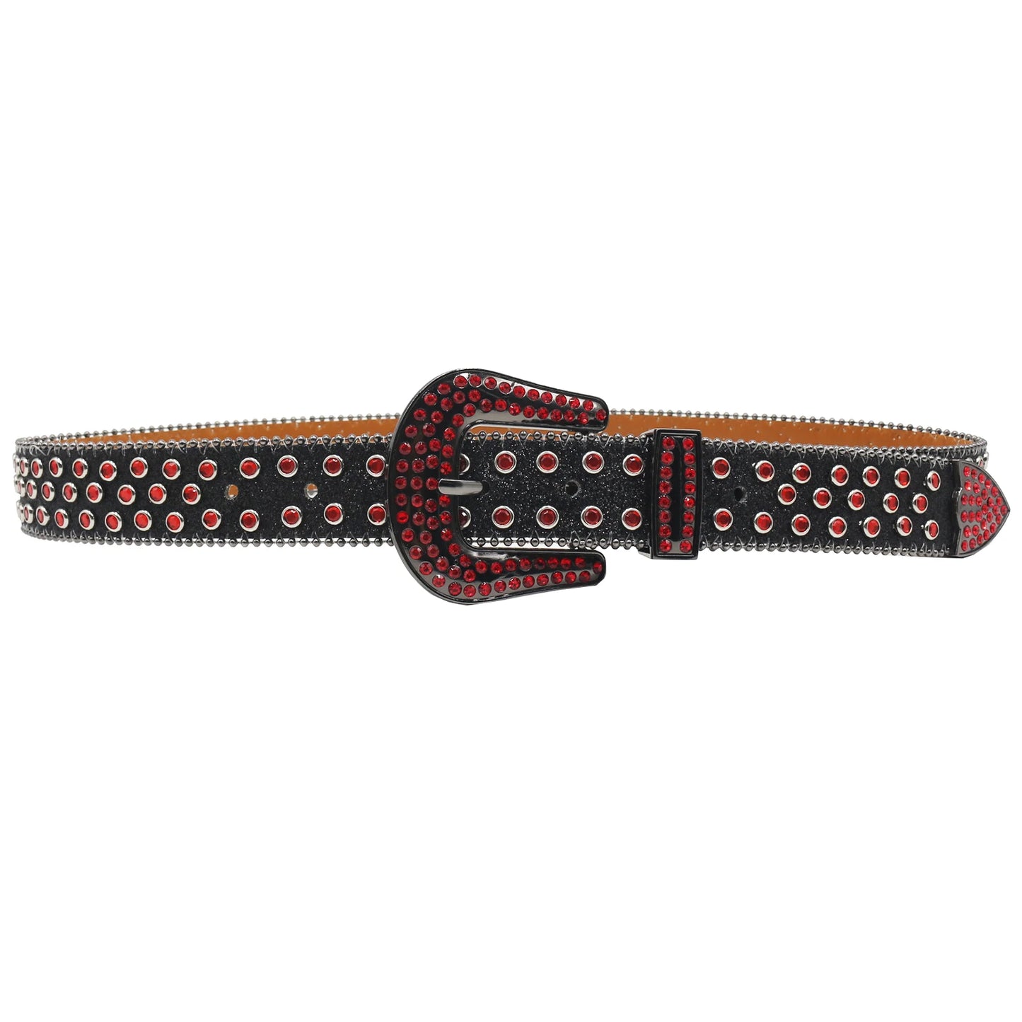 Rhinestone belt Leopard Shiny leather belts for women western rhinestone studded belt men vintage diamond  belt jeans waistbands