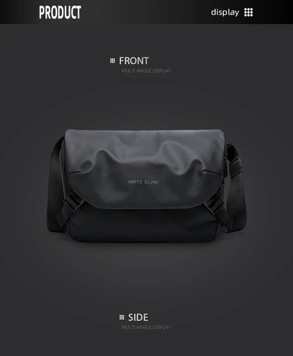 MATE ELAN Minimalism Waterproof Men Crossbody laptop Messenger Bags Simple Casual Male Nylon Travel Shoulder Bag School Bookbag
