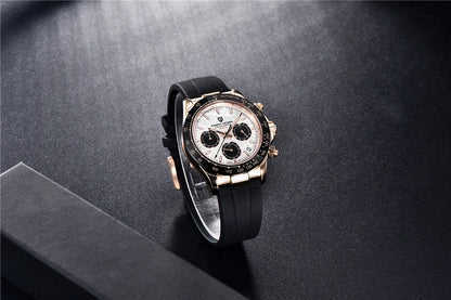 40mm New V2 PAGANI DESIGN Classic fashion Men Quartz Watches Sapphire Retro Chronograph Stainless Steel Waterproof Watch for Men