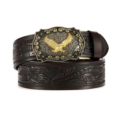Men's Casual Style Belt PU Leather Belt Main Body Metal Buckle Belt Smooth Buckle Belt High-quality Male Belt 3.8cm