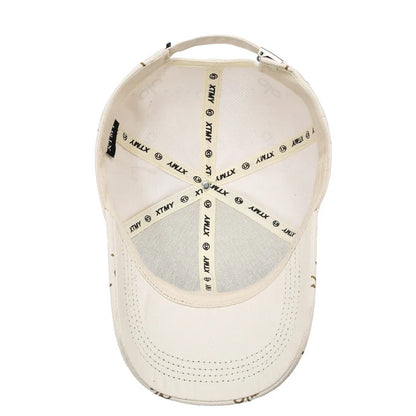 Hats Spring/Summer Ins Trendy Embroidered Baseball Hats - Duck Tongue Hats Men's and Women's Casual Versatile Sunshade Hats