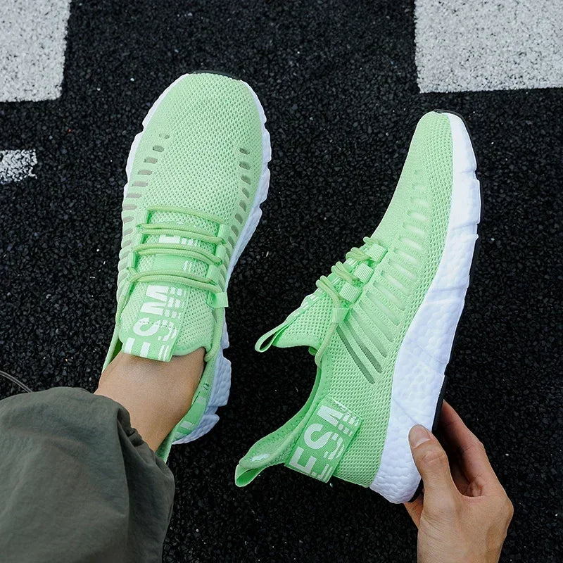 Summer Men Sneakers Lightweight Breathable Mesh Outdoor Casual Shoes Fashionable Tennis Training Shoes Men's Free Shipping