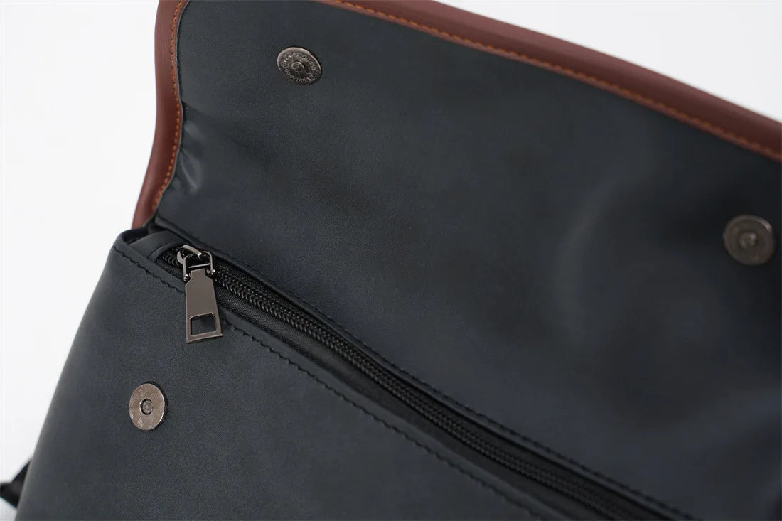 Casual Fashion Crossbody Bag Men Flap Shoulder Bag Vintage Design Shoulder Messenger Bags Unisex Mobile Phone Sling Handbags