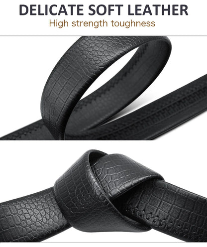 Men Belt Genuine Leather Belts Without Buckle Black Brown Men's Belts Without Buckle Cowskin  Luxury Belt  Cinturones Para Mujer