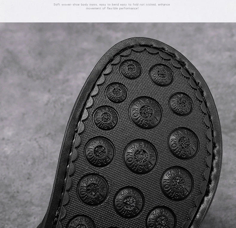 Men's Summer Genuine Leather Sandals Classic Roman Men Shoes Slippers Soft Comfortable Men Non-slip Walking Footwea Plus Size 47