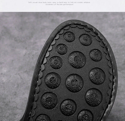Men's Summer Genuine Leather Sandals Classic Roman Men Shoes Slippers Soft Comfortable Men Non-slip Walking Footwea Plus Size 47
