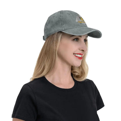 Men Baseball Cap South Sudan Emblem Charcoal Washed Denim Classic Vintage Cotton Dad Trucker Hat Unisex Adult