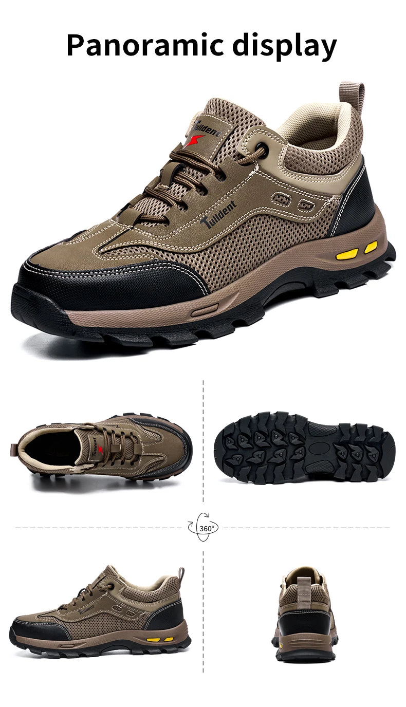 Summer Work Safety Shoes, Men's Puncture Resistant Work Shoes, Protective Shoes, Safety Boots, Tactical Boots