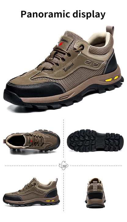 Summer Work Safety Shoes, Men's Puncture Resistant Work Shoes, Protective Shoes, Safety Boots, Tactical Boots