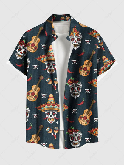Summer Plus Size Men's Shirt 3D Print Hawaiian Shirts Button Up Beach Vacation Shirts Short Sleeve Shirts Casual Shirts for Men