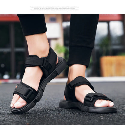 Men Sandals Summer Leisure Beach Holiday Sandals Men Shoes New Outdoor Sneakers Male Retro Comfortable Casual Sandals Men