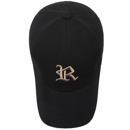 Fashionable letter R embroidered baseball cap for men and women, hip-hop trend for spring, summer, autumn, outdoor adjustable ca