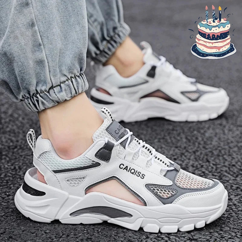 Mens Summer Sandals Breathable Sports Beach Shoes Outdoor Casual Slides for Teenagers TrendyLightweight Footwear New Design