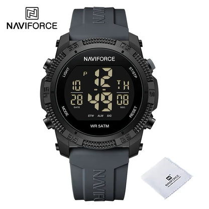 New Style NAVIFORCE Fashion Waterproof Men's Electronics Wrist Watch Sports Luminous Watches Silicone Strap Male Clocks Gifts