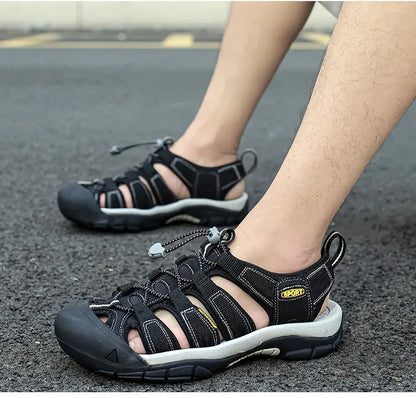 Big Size Summer Outdoor Couple Sandals Breathable Men Hiking Shoes Water Beach Men's Sandals Camping Climbing Aqua Men Sneakers