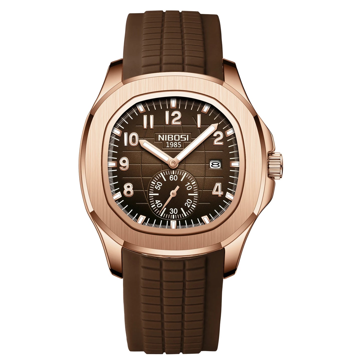 NIBOSI New Mens Watches Top Brand Luxury AQUANAUT Quartz Watches for Men Waterproof Luminous Auto Date Male Watch Reloj Hombre