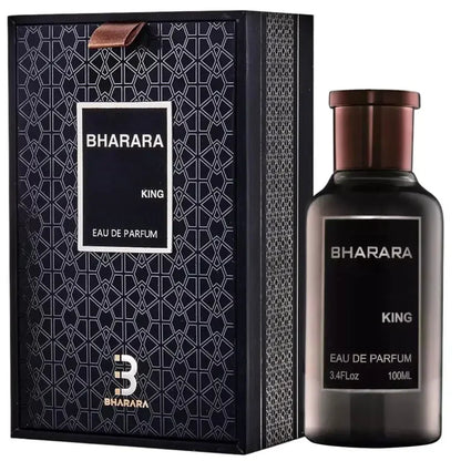 Bharara King Eau de Parfum 3.4oz/100ml Woody Spicy Fragrance for Men with Travel Spray