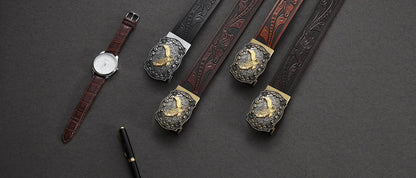 Men's Casual Style Belt PU Leather Belt Main Body Metal Buckle Belt Smooth Buckle Belt High-quality Male Belt 3.8cm