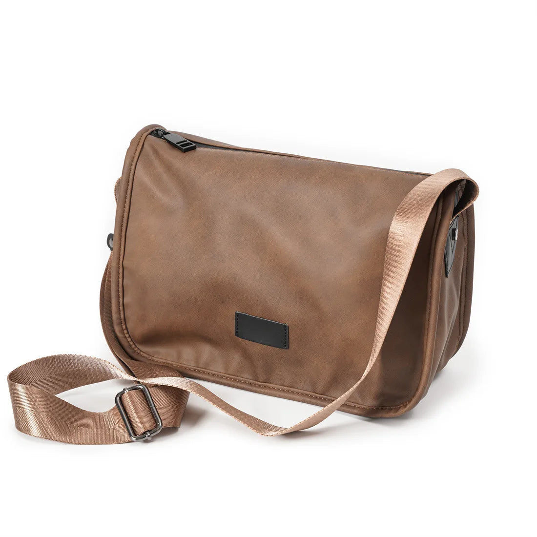 Vintage Fashion Crossbody Bags Men Large Capacity Men Crossbody Shoulder Bag PU Leather Messenger Bag Casual Outdoor Satchels