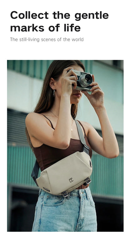 TANGCOOL Waterproof Sling Bag for Men Women Crossbody Fanny Pack Anti Theft Chest Bag For Travel Hiking Cycling