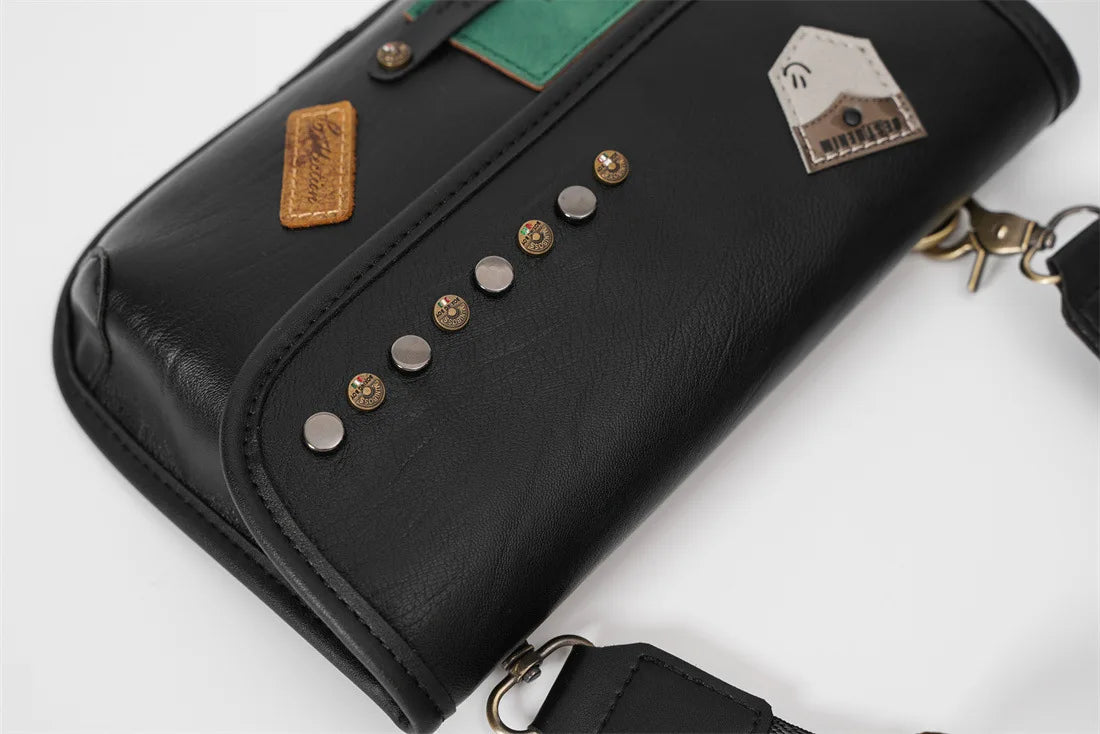 Fashion Badge Rivet Crossbody Bag Men Luxury Brand Designer Shoulder Bag Men Satchels Shoulder Messenger Bags Handbags Bolsos