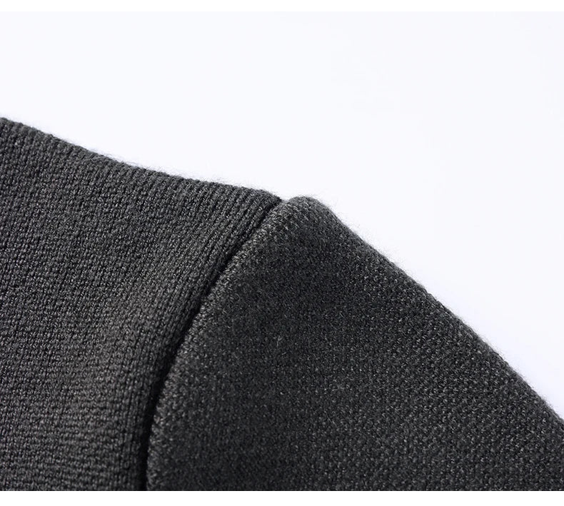 Autumn and Winter New Men's Long-Sleeved Sweater Youth Popularity Cardigan Men's Knitwear Sweater Lapel Youth Thin Coat