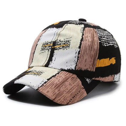Fashion Graffiti Baseball Cap UV Protection Versatile Sunscreen Hats Breathable Sun Hat for Leisure Outdoor