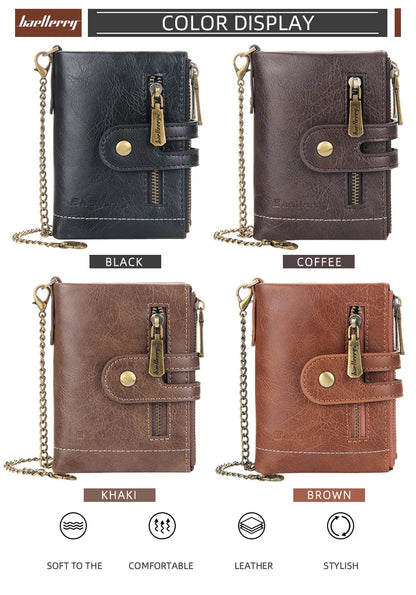 New Men Wallets Name Engraving 11 Card Holders Men Short Purse Double Zipper Coin Pocket High Quality Male Purse Cartera