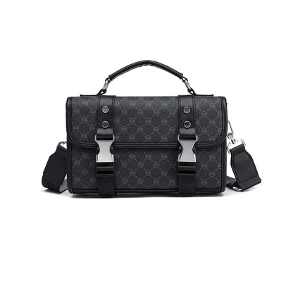Fashion Plaid Men's Crossbody Bag Large Capacity Shoulder Messenger Bag Men Luxury Flap Crossbody Bags Male Rectangle Handbags