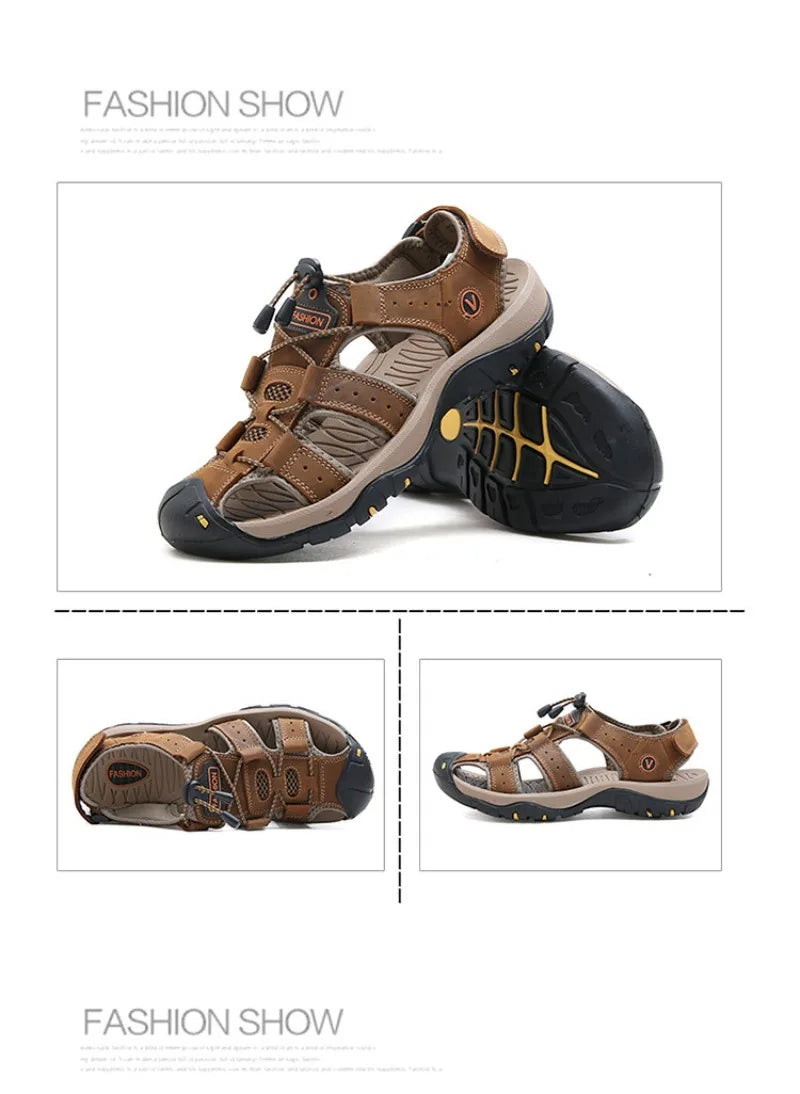 Men Sandals Fashion Casual Sport Sandals Summer Baotou Beach Sandal Outdoor Non Slip Treking Sandals Big Size48 Sandalias Hombre