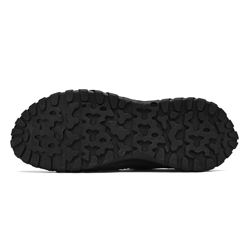 Men Outdoor Protective Toe Sandals Hollow Breathable Mesh Upper Quick Dry Lining Non Slip Walking Camping Driving Casual Shoes