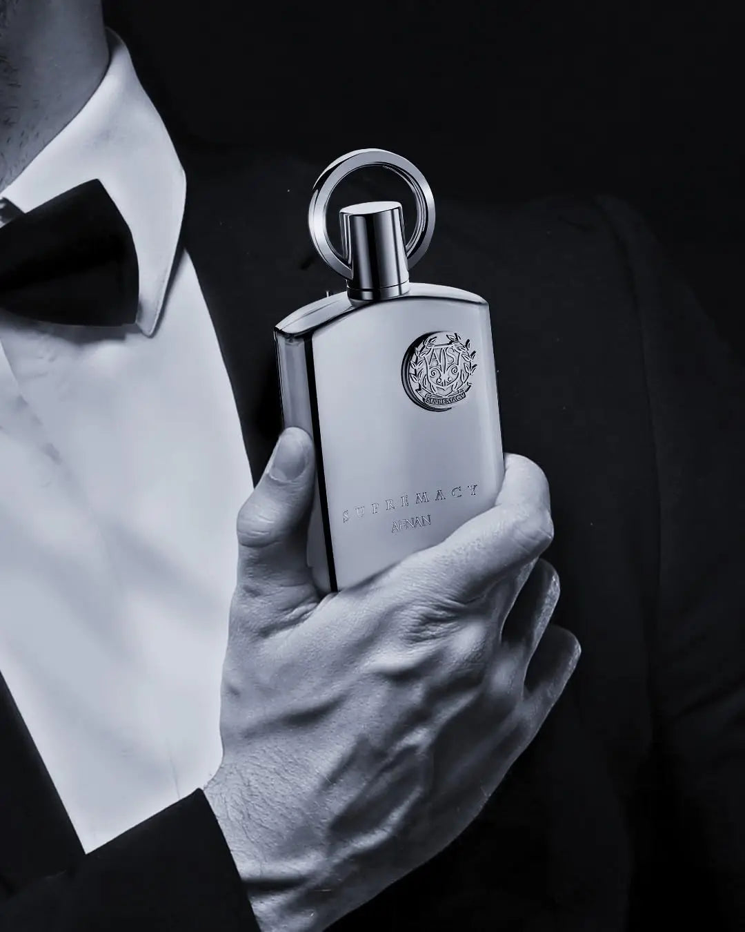 Afnan Supreme Silver Men's perfume, 100ml light essence, with oriental or wooden fragrance, suitable for formal occasions or daily use, with moderate diffusion, and mature and stable men must enter!