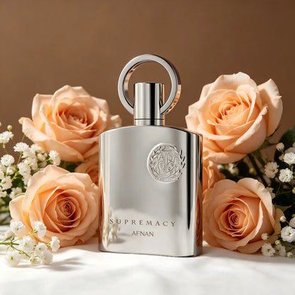 Afnan Supreme Silver Men's perfume, 100ml light essence, with oriental or wooden fragrance, suitable for formal occasions or daily use, with moderate diffusion, and mature and stable men must enter!