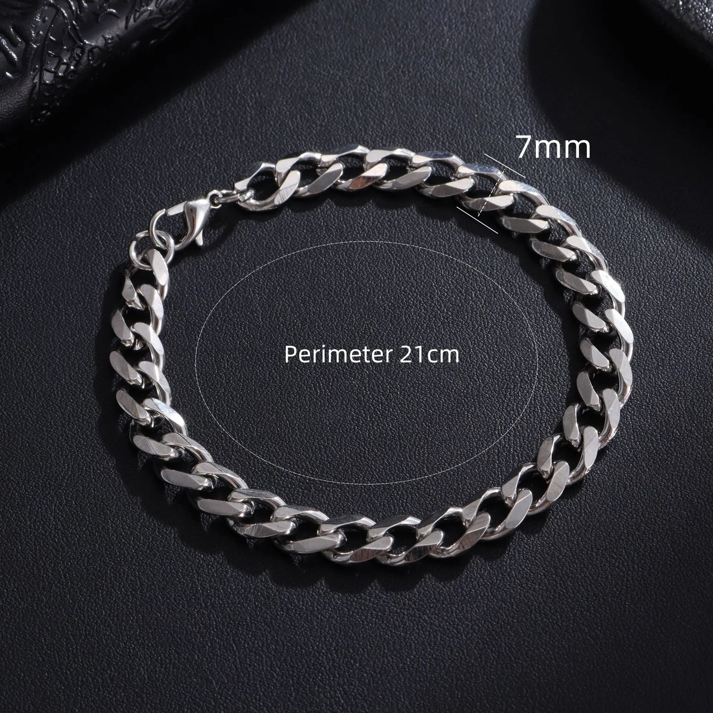 Trendy Chain Bracelet for Men Classic Stainless Steel Jewelry Gift for Men And Women