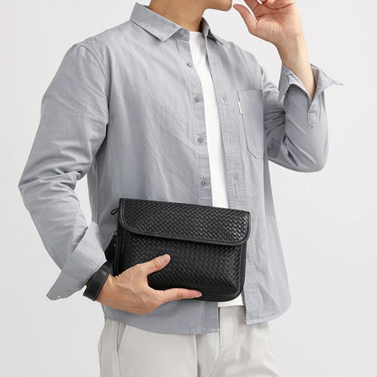 Luxury Designer Men's Shoulder Bag Genuine Leather Crossbody Bag Sling Bag for Daily Commute Travel Work Business Messenger Bag