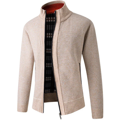 LEGIBLE 2025 Men's Sweaters Autumn Winter Wool Zipper Cardigan Sweaters Man Casual Knitwear Sweatercoat Male