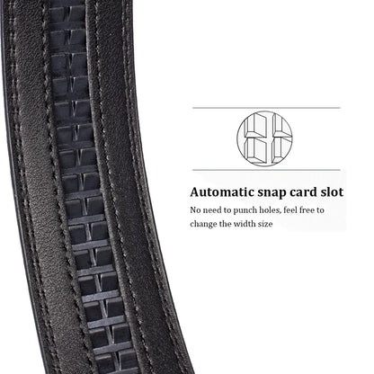 Genuine Leather Belts Without Buckle for Men Women High Quality Male Jeans Belt Large Size Belt No Buckle for Automatic Buckle