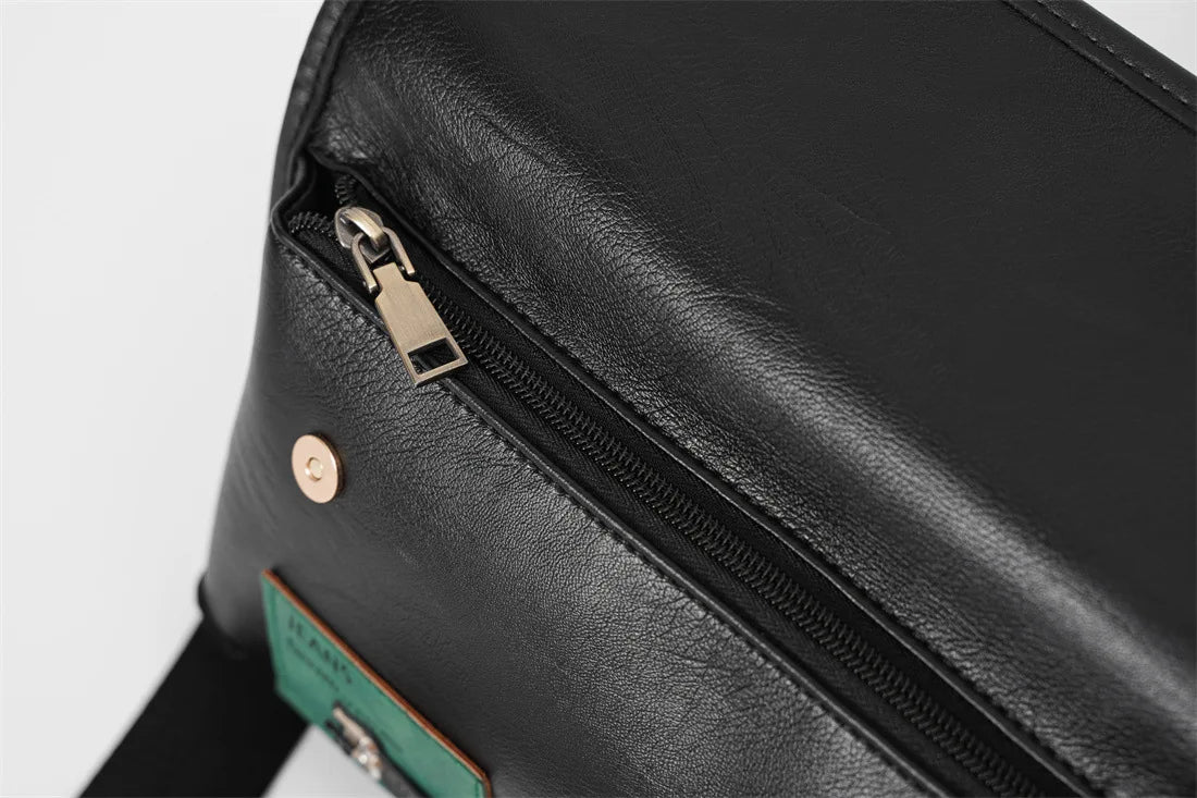 Fashion Badge Rivet Crossbody Bag Men Luxury Brand Designer Shoulder Bag Men Satchels Shoulder Messenger Bags Handbags Bolsos