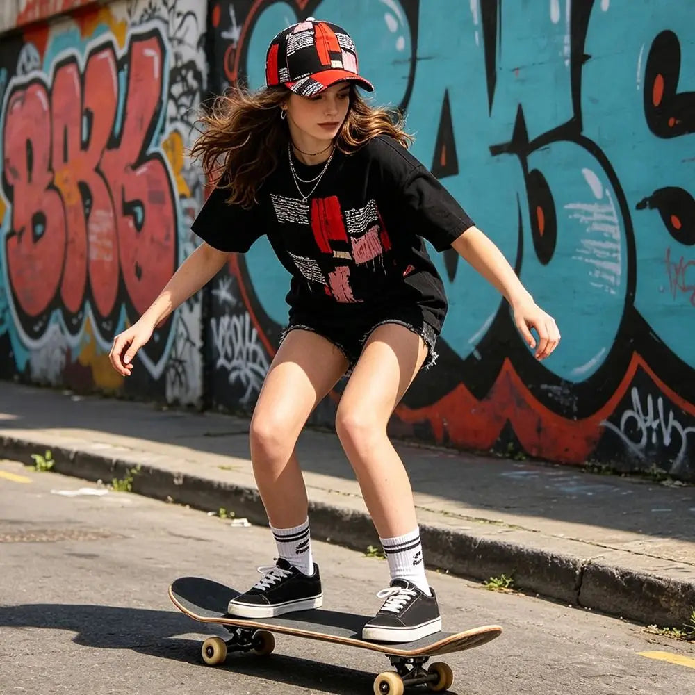 Fashion Graffiti Baseball Cap UV Protection Versatile Sunscreen Hats Breathable Sun Hat for Leisure Outdoor