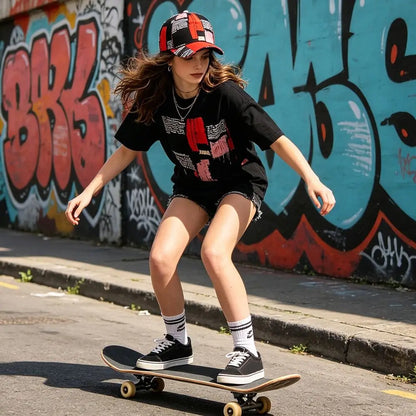 Fashion Graffiti Baseball Cap UV Protection Versatile Sunscreen Hats Breathable Sun Hat for Leisure Outdoor