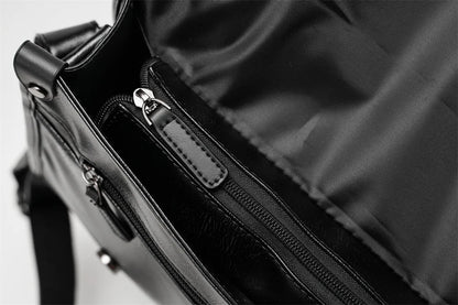 Retro Messenger Bag Men Crossbody Bags Luxury PU Leather Shoulder Messenger Bag for Men Fashion Flap Large Capacity Satchles