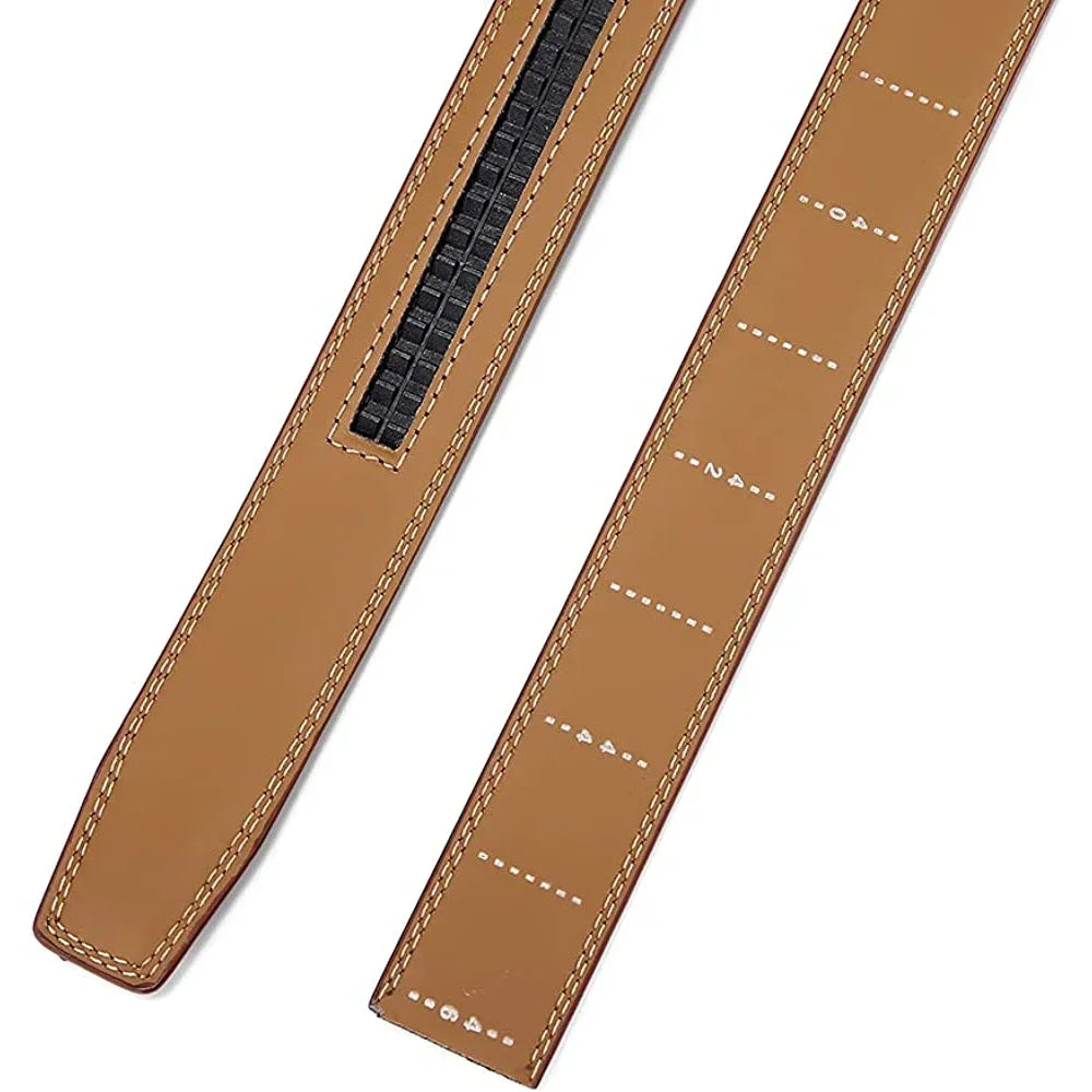 Genuine Leather Belts Without Buckle for Men Women High Quality Male Jeans Belt Large Size Belt No Buckle for Automatic Buckle