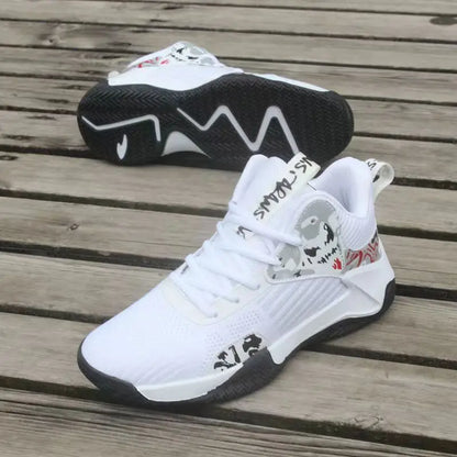 New Anti-Slip Men's Sneaker High Top Men's Basketball Shoes Luxury Comfortable Running Shoes Fashionable Versatile Casual Shoes